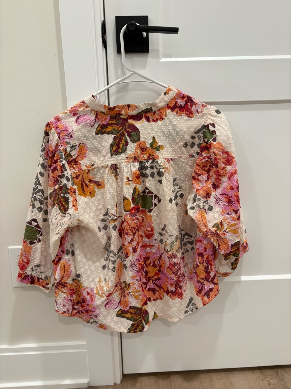 Pilcro By Anthropologie Cropped Surf Blouse Size Small - Picture 5 of 7